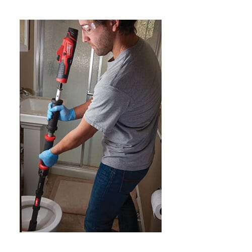 Milwaukee® M12™ TRAPSNAKE™ 2576-20 Heavy Duty Cordless Toilet Auger With Fixed Pocket, 6 ft, Metal/Rubber, For Use With 2 to 4 in Drain